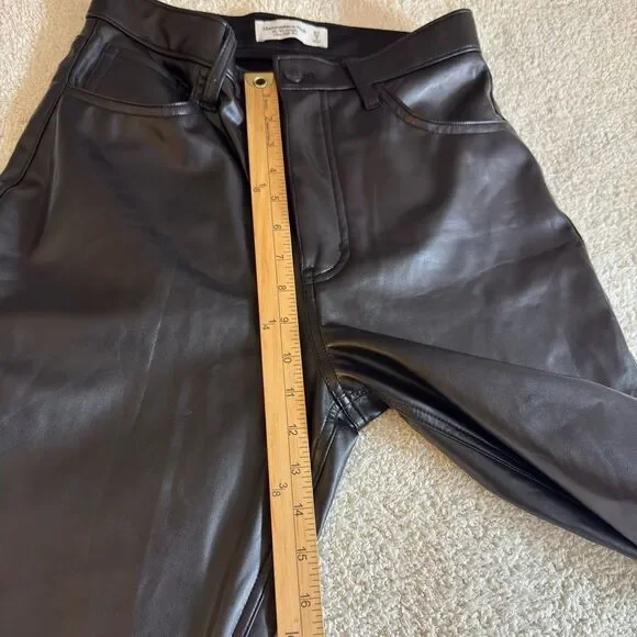 Abercrombie &‎ Fitch Pants Womens Sz 27 the 90s straight high rise Curve love - Picture 9 of 11